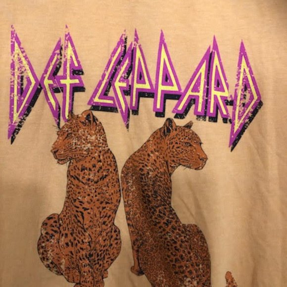 RARE DEF LEPPARD BAND T-SHIRT SIZE M - Picture 5 of 6